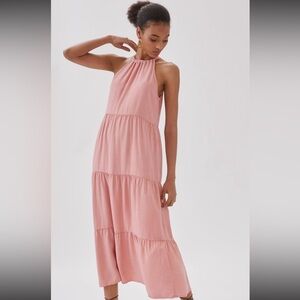 Cloth & Stone Tiered Halter Dress